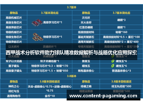 西甲战术分析软件助力球队精准数据解析与战略优化应用探索